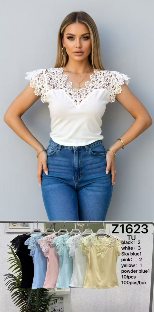 Bluzki damskie Roz Standard, Mix kolor Paczka 10 szt